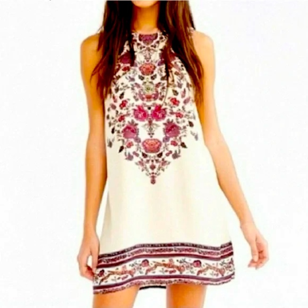 Urban Outfitters Ecote Boho Flowered Dress Size Small